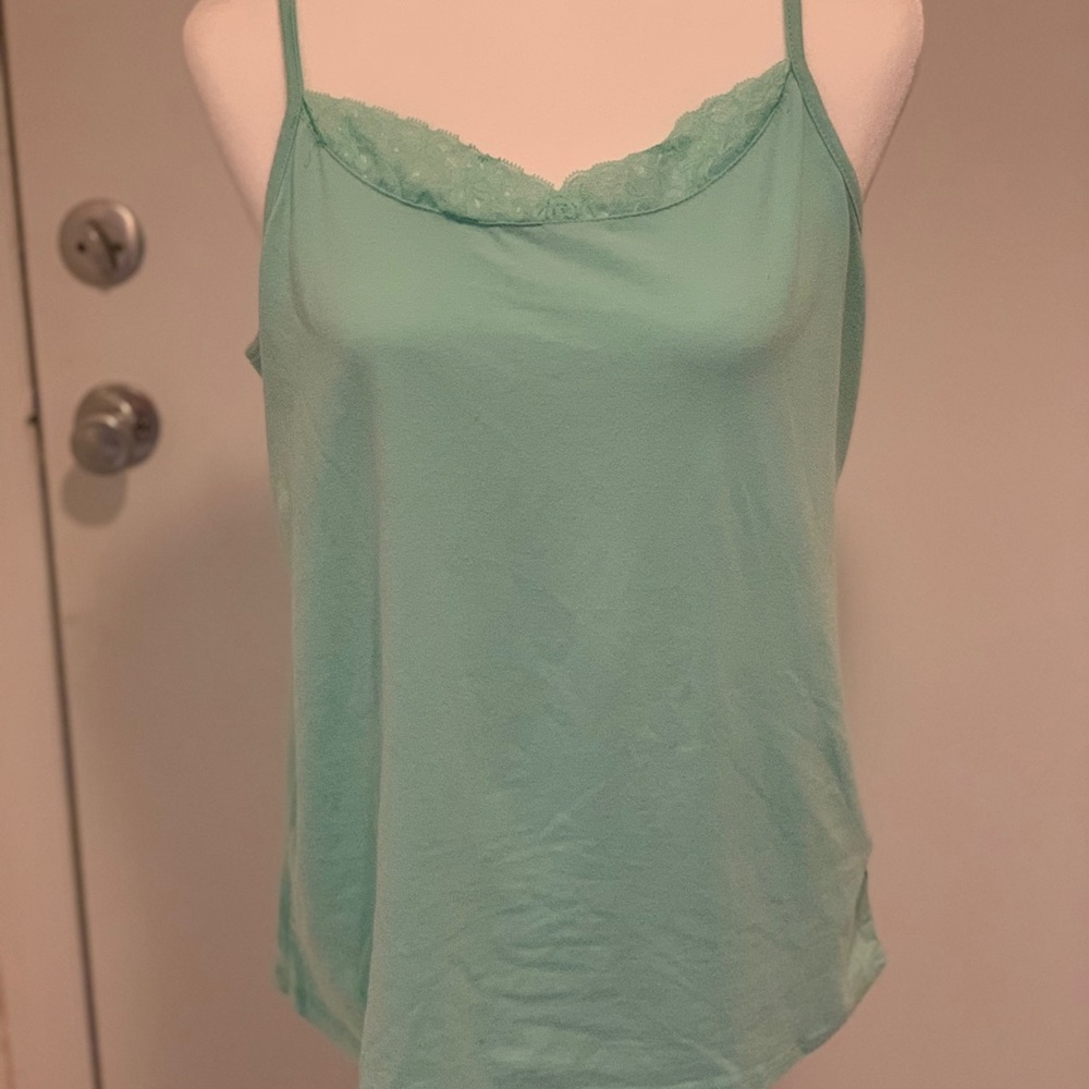 Aqua T-shirt.